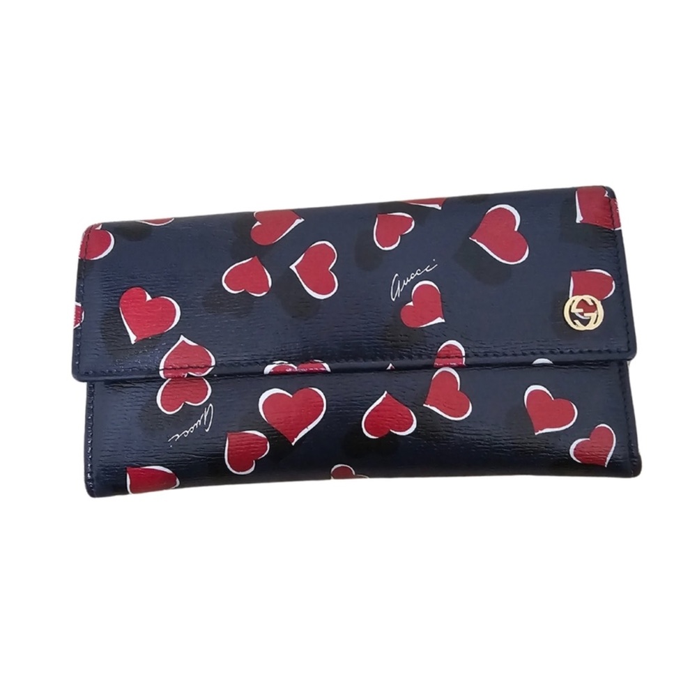 Gucci leather long wallet